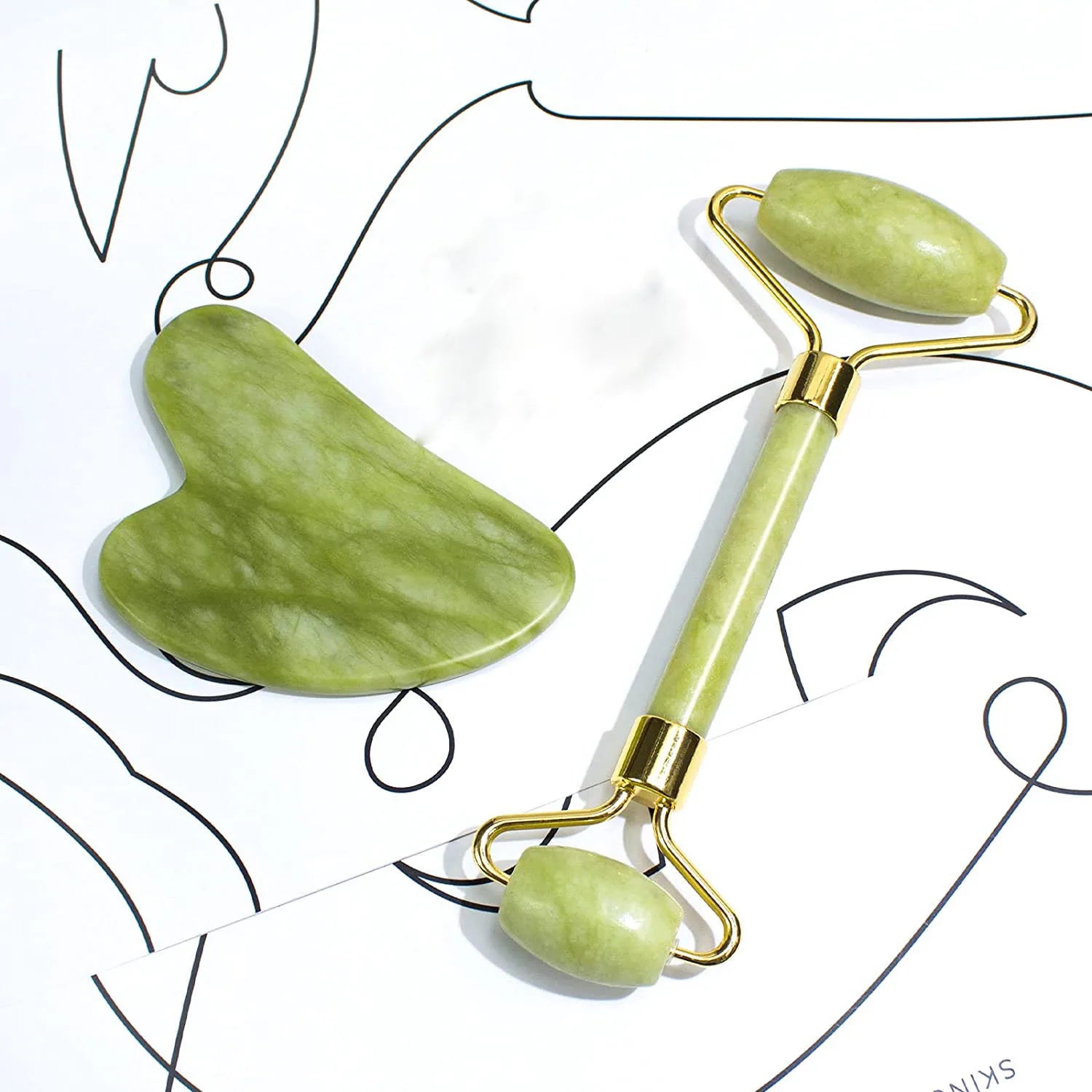 AppealMaxx™ Jade Facial Roller & Gua Sha Set