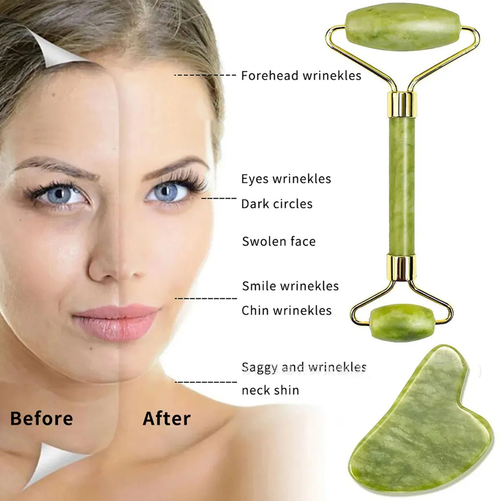 AppealMaxx™ Jade Facial Roller & Gua Sha Set
